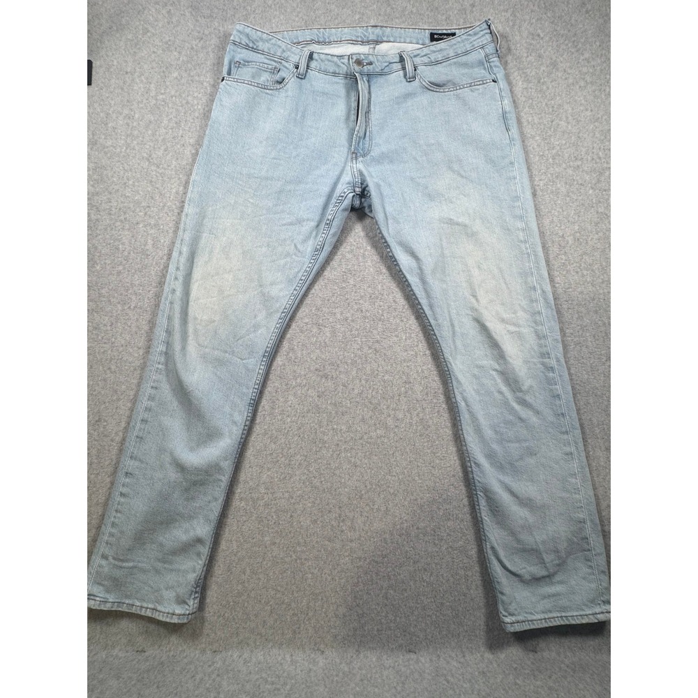 Bonobos Mens Light Wash Straight Leg Denim Jeans Blue Size 38 x 32